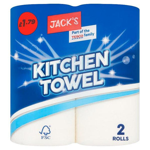 Jack's Kitchen Towel 2 Rolls (Case of 8)