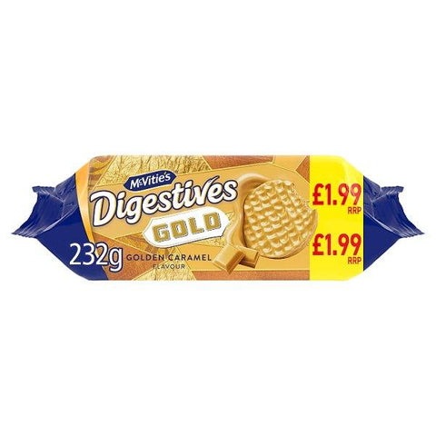 McVitie's Gold Digestive Biscuits 232g (Case of 12)