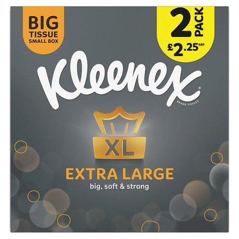 Kleenex Extra Large Tissues Compact Twin Pack £2.25 PMP (Case of 6)