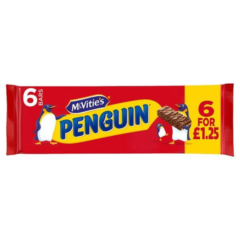 McVitie's Penguin Original 6 x 24.6 g (147.6g) (Case of 12)