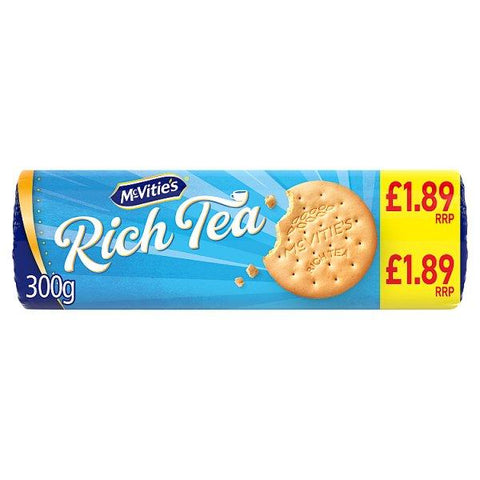 McVitie's Rich Tea Classic Biscuits 300g (Case of 12)