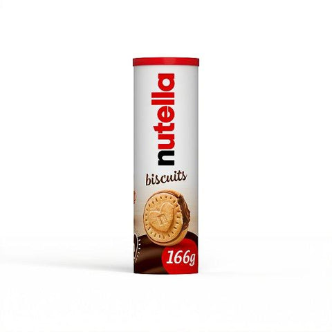 Nutella Hazelnut Chocolate Spread Filled Biscuits Tube 166g (Case of 20)