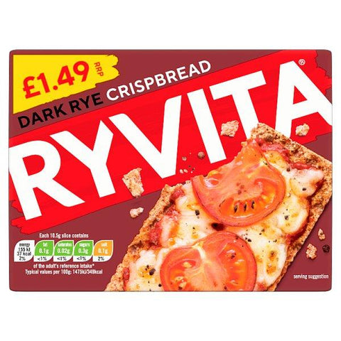 Ryvita Dark Rye Crispbread 200g (Case of 12)