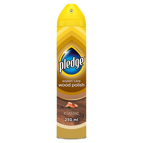 Pledge Expert Wood Care Polish Aerosol Classic 250ml (Case of 6)