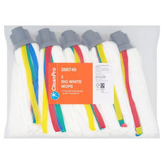 CleanPro 5 Big White Mops (Case of 8)