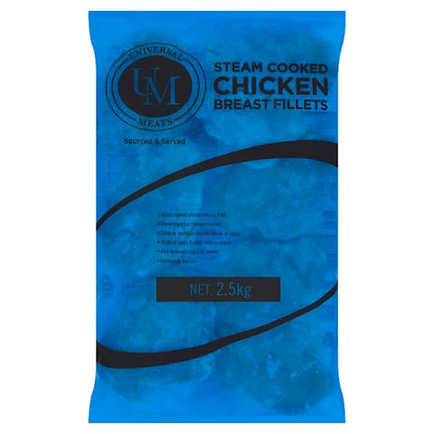 Universal Meats Steam Cooked Chicken Breast Fillets 2.5kg