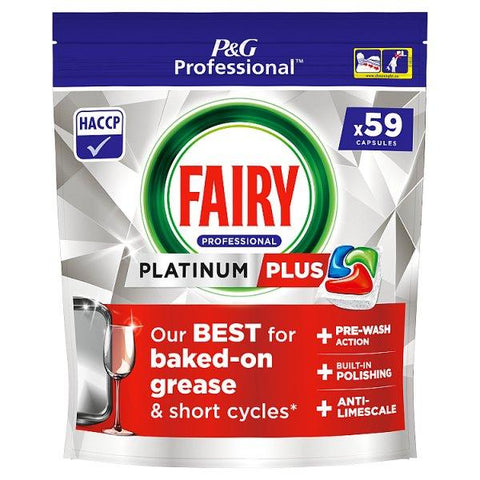 Fairy Professional Platinum Plus Dishwasher Tablets, 59 Washes, Our Best Cleaning Solution