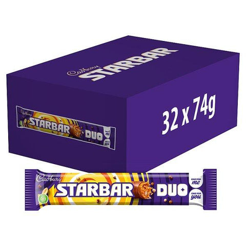 Cadbury Starbar Duo Chocolate Bar 74g (Case of 32)