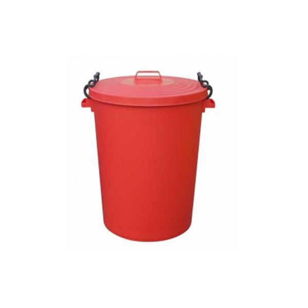 110L Clip Bin with Lid Red - Honesty Sales U.K