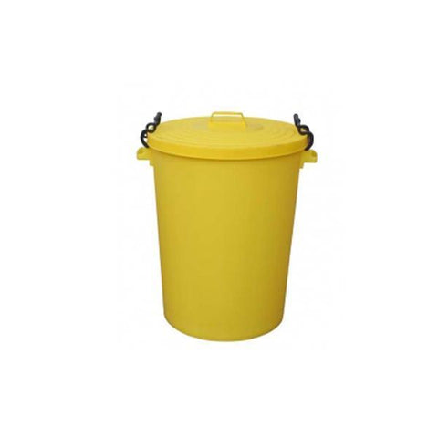 110L Clip Bin with Lid Yellow - Honesty Sales U.K