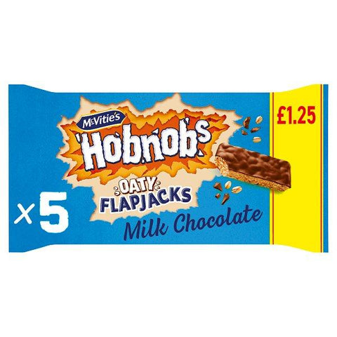 McVitie's Hobnobs 5 Oaty Flapjacks Milk Chocolate 131.8g (Case of 10)