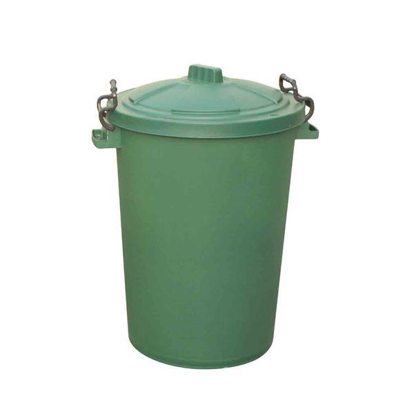 85L Clip Bin with Lid Green - Honesty Sales U.K