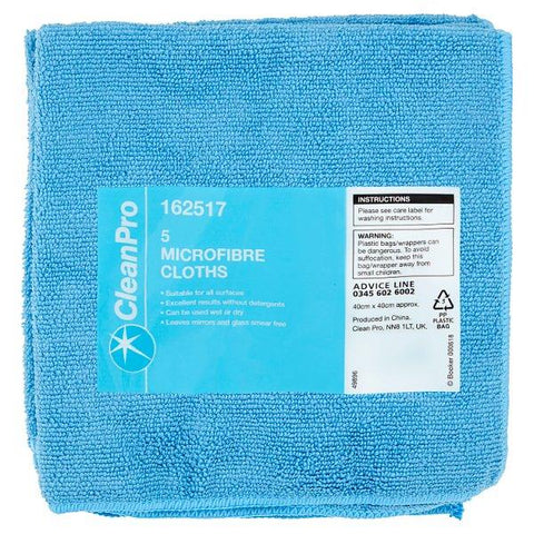 CleanPro 5 Microfibre Cloths