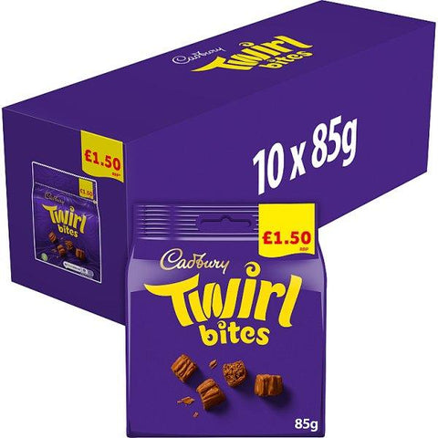 Cadbury Twirl Bites Chocolate Bag 85g (Case of 10)