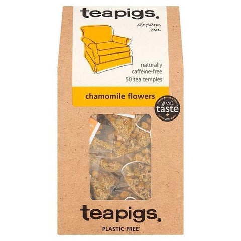 Teapigs Chamomile Flowers 50 Biodegradable Tea Temples 75g