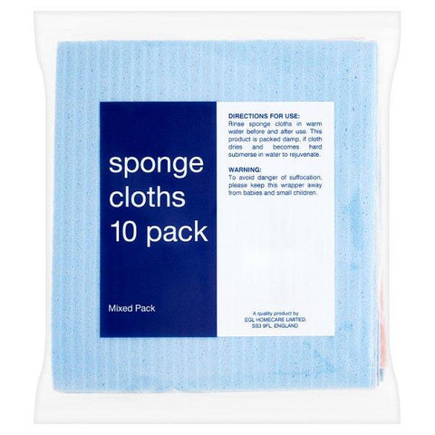 EGL Sponge Cloths 10 Mixed Pack