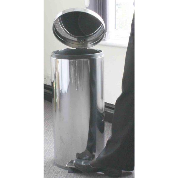 30L Pedal Bin - Mirror Stainless Steel - Honesty Sales U.K