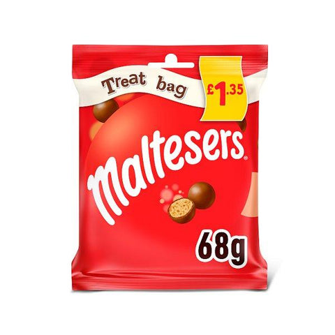 Maltesers Milk Chocolate & Honeycomb Bites Treat Bag 68g (Case of 24)