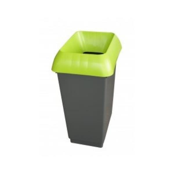 30L Recycling Bin with Lime Lid - Honesty Sales U.K