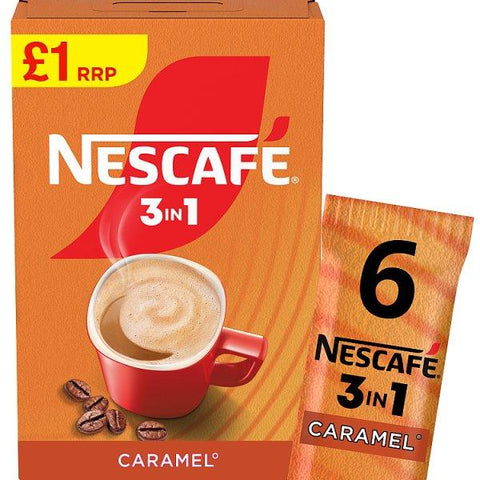 Nescafé 3 in 1 Caramel 6 x 16g (96g) (Case of 11)