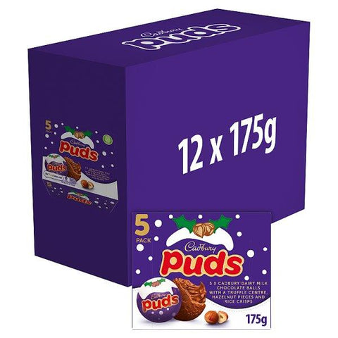 Cadbury Milk Chocolate Puds 5 Pack Multipack 175g (Case of 12)