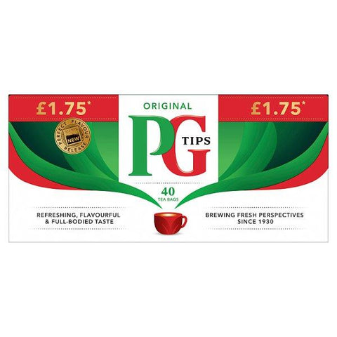 PG Tips 40 Original Tea Bags 116g (Case of 6)