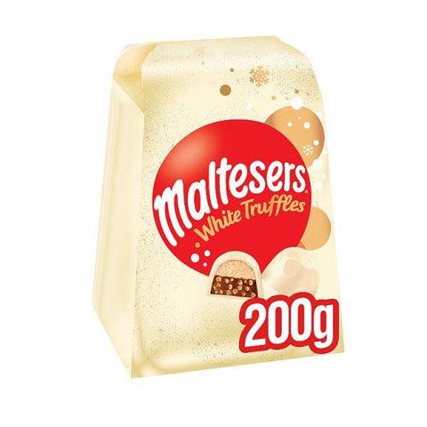 Maltesers Truffles White Chocolate Gift Box of Chocolates 200g (Case of 6)