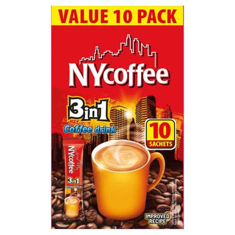 Nycoffee 3 in 1 Coffee Drink 10 x 14g (140g) (Case of 10)