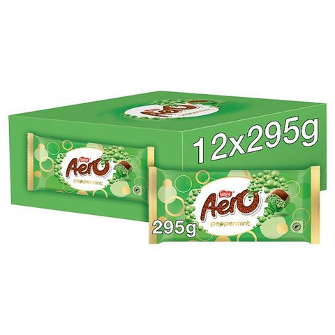 Aero Peppermint Milk Chocolate Giant Sharing Bar 295g (Case of 12)