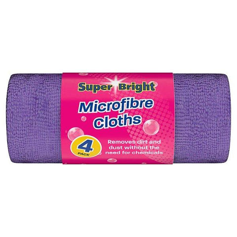 Super Bright 4 Microfibre Cloths