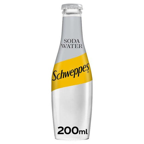 Schweppes Soda Water 24 x 200ml (Case of 24)