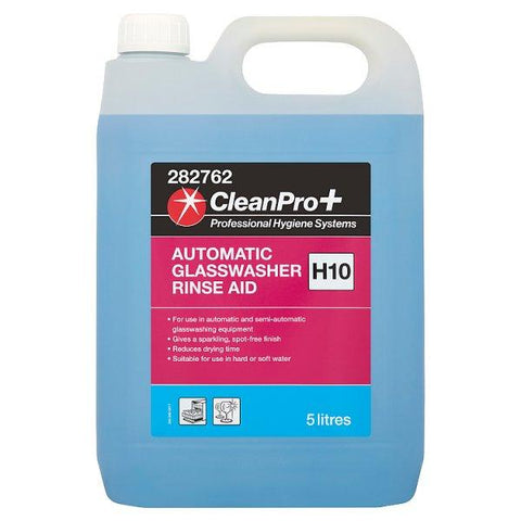 CleanPro+ Automatic Glasswasher Rinse Aid H10 5 Litres