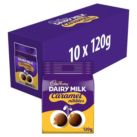 Cadbury Dairy Milk Caramel Nibbles Chocolate Bag 120g (Case of 10)