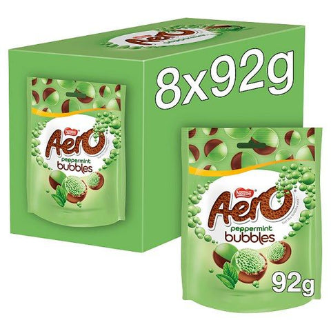 Aero Bubbles Peppermint Milk Chocolate Sharing Bag 92g (Case of)