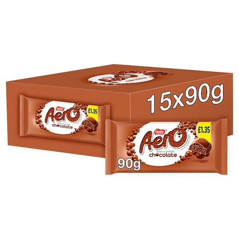 Aero Milk Chocolate Sharing Bar 90g (Case of 15)