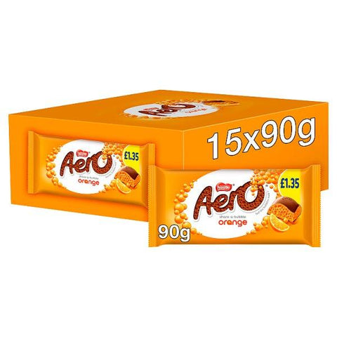 Aero Orange Chocolate Sharing Bar 90g (Case of 15)