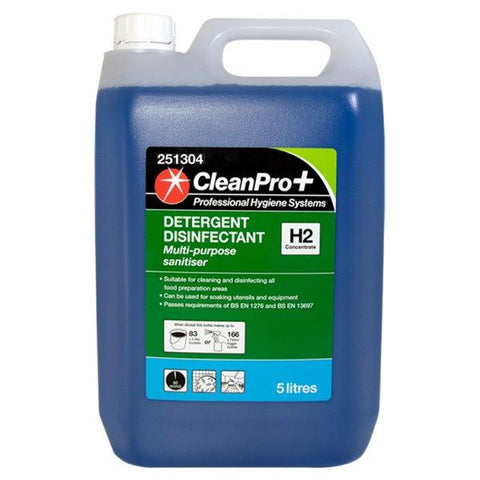 CleanPro+ Detergent Disinfectant H2 Concentrate 5 Litres