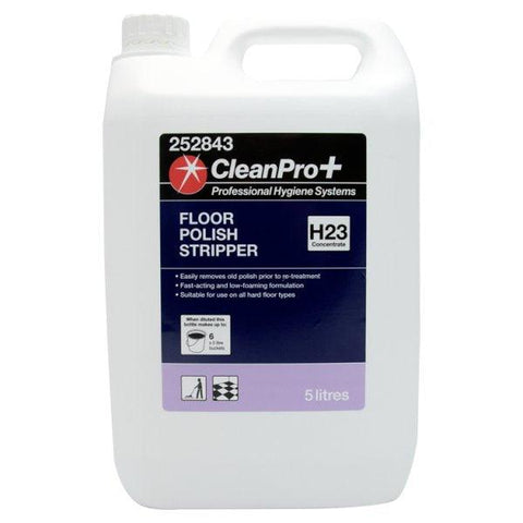 CleanPro+ Floor Polish Stripper H23 Concentrate 5 Litres