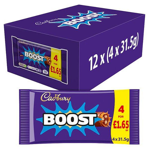 Cadbury Boost 4 x 31.5g (126g) (Case of 12)