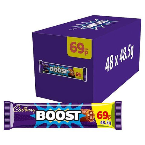 Cadbury Boost Chocolate Bar 69p PMP 48.5g (Case of 48)