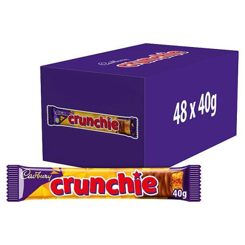 Cadbury Crunchie Chocolate Bar, 40g (Case of 48)