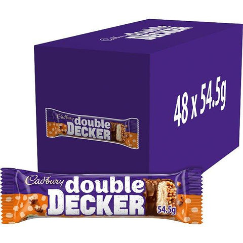 Cadbury Double Decker Chocolate Bar 54.5g (Case of 48)