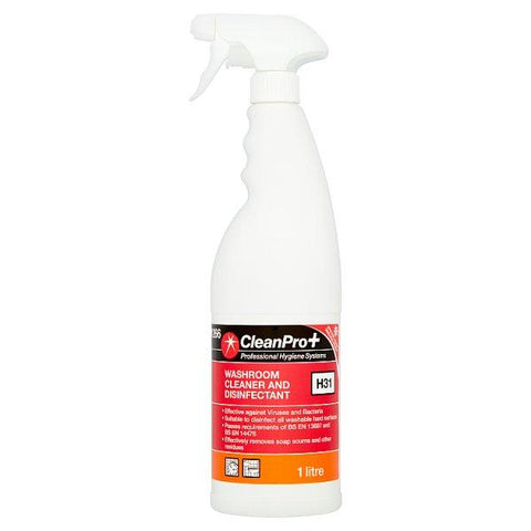 CleanPro+ Washroom Cleaner and Disinfectant H31 1 Litre