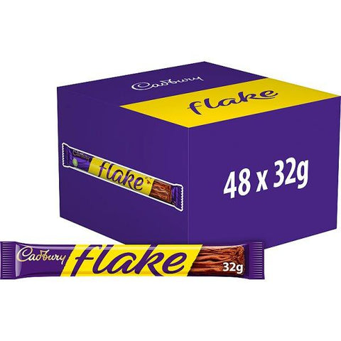 Cadbury Flake Chocolate Bar 32g (Case of 48)