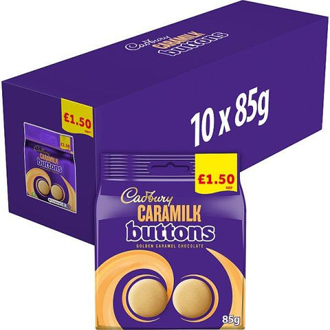 Cadbury Caramilk Golden Caramel Buttons Chocolate Bag 85g (Cake of 10)