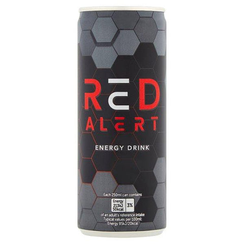 Red Alert Energy Drink 250ml (Case of 24) - Honesty Sales U.K