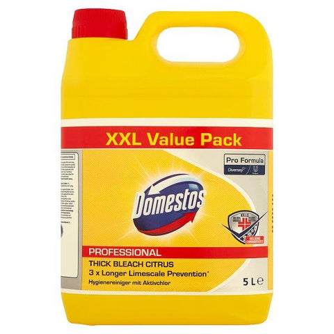 Domestos Pro Formula Professional Thick Bleach Citrus 5L