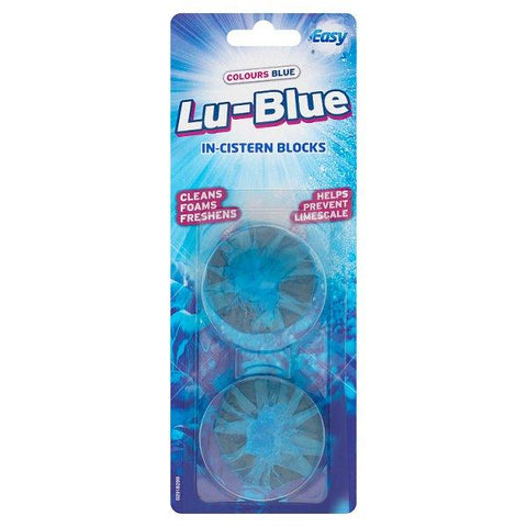 Easy Colours Blue Lu-Blue In-Cistern Blocks 2 x 38g (Case of 12)