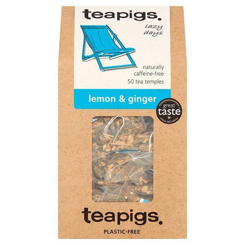 Teapigs Lemon & Ginger Tea Temples 50 x 2.5g (125g)