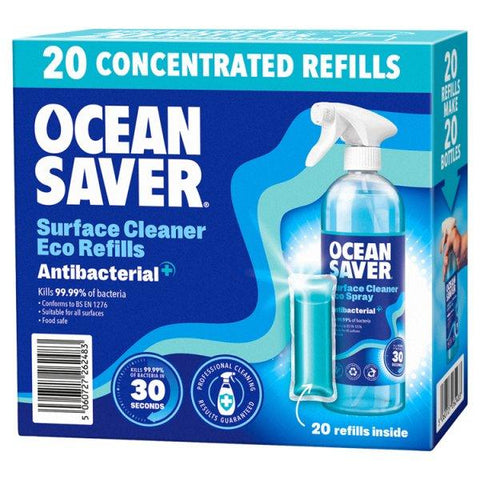 Ocean Saver Surface Cleaner Eco Refills Antibacterial 20 x 10ml